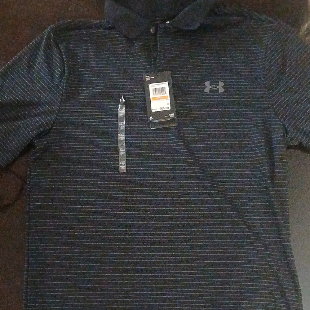 Under Armour Men's Black Polo Shirt